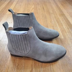 Jack Rogers Womens Pippa Waterproof Ankle Booties Size 9 M Grey Suede NEW NWOB
